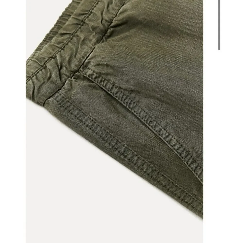 Zara Khaki Lyocell Trouser Pant size XS